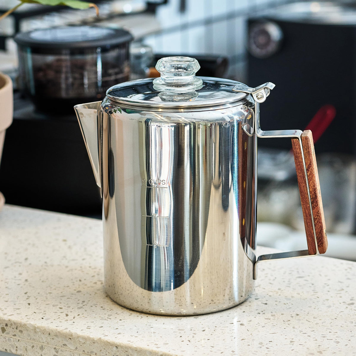 Stainless Steel 9 Cup Camping Coffee Percolator G86017
