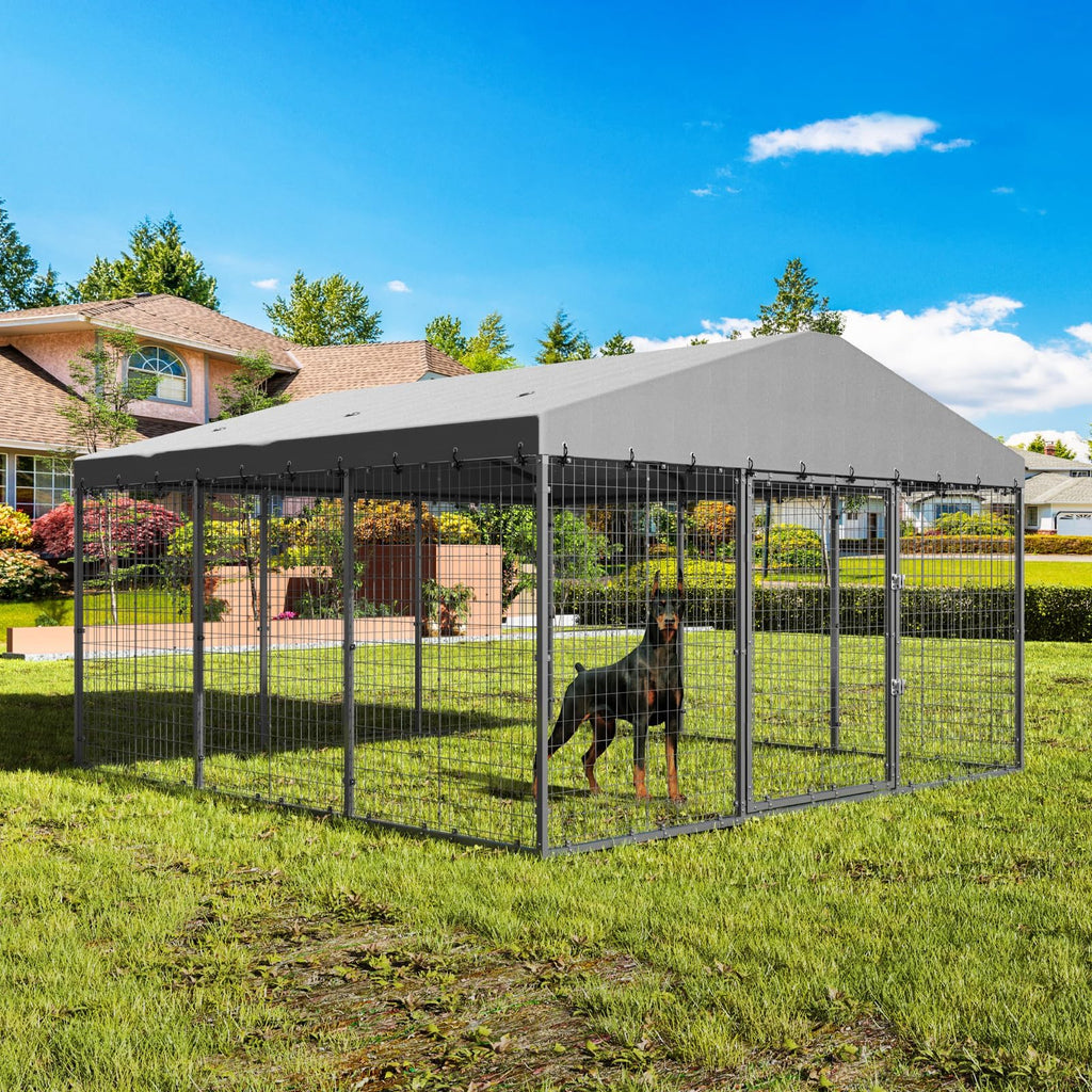 10 x 10 x 6 FT Outdoor Dog Kennel K9453
