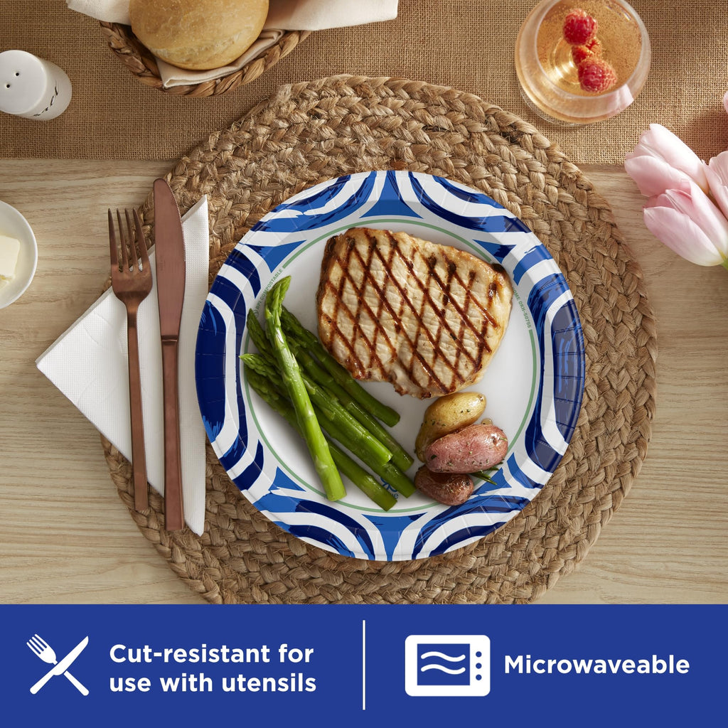 Large 10 Inch Heavy Duty Disposable Paper Plates Z1513