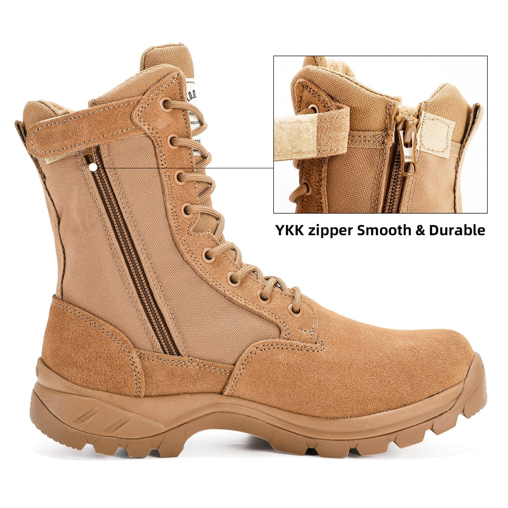 Men's 8 Inch Lightweight Tactical Work Boots Y94185