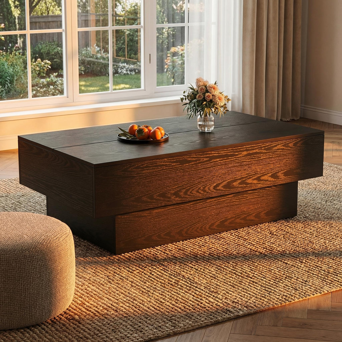 Black Rectangle Coffee Table E726233