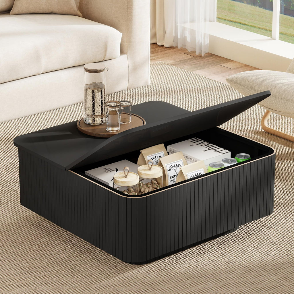 31.5" Square Coffee Table with Storage R883