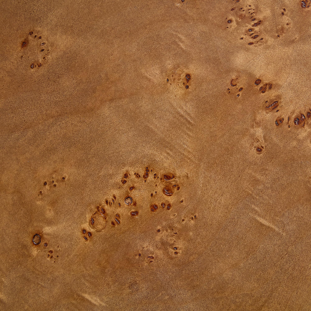 43" Walnut Burl Wood Veneer MDF Coffee Table with Pedestal A8625