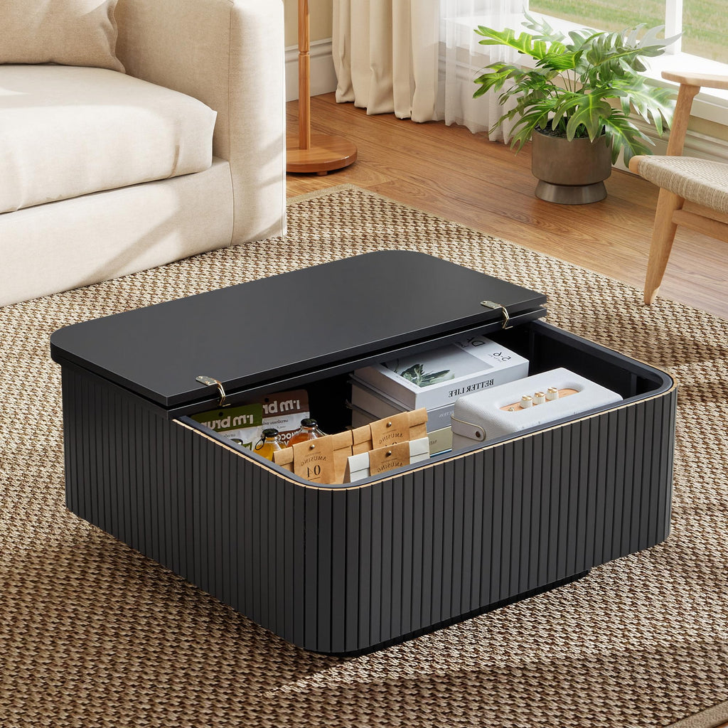 31.5" Square Coffee Table with Storage R883